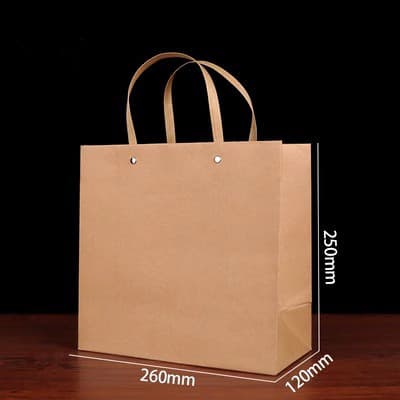 Brown Kraft Paper Bag in Stock (2)