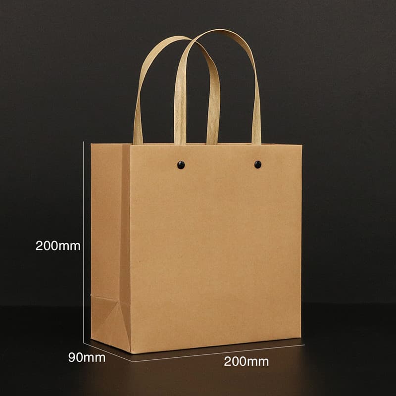Brown Kraft Paper Bag in Stock (3)