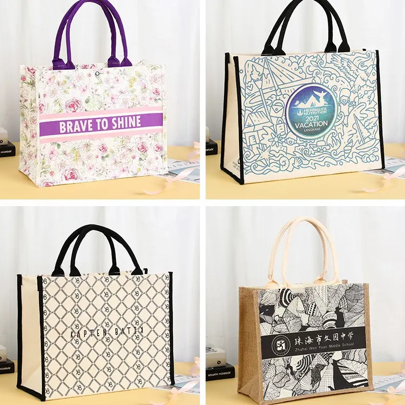 Personalized Jute Tote Bags (2)