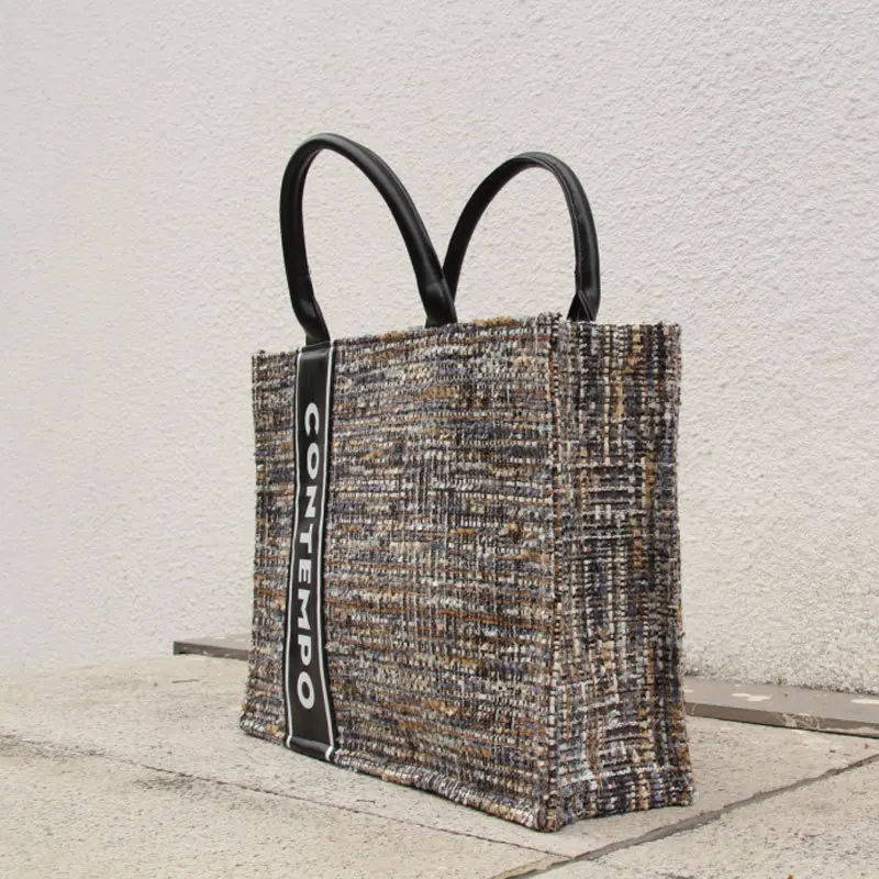 Woven fabric handbag (2)